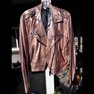 Disney Sleeping Beauty Rose Gold Jacket with Floral Detail